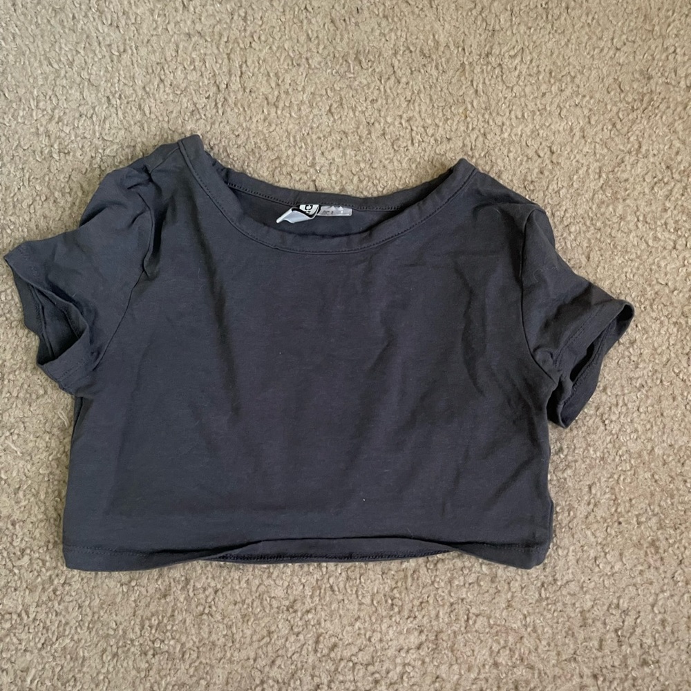 Grey crop top